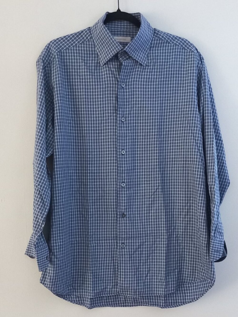 ERMENEGILDO ZEGNA checked plaid cotton button up shirt